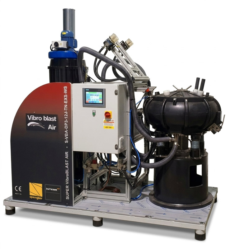 VibroBLAST, automatic batch-sandblasting for metal 3D printing